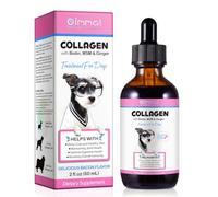 Collagen for Dogs, Liquid Dog Collagen Drops, Daily Collgen Supplements for Dogs Joints, Skin & Coat, Supoorts Dog Skin Itch Relief, Dog Collagen with Biotin, MSM & Ginger, Bacon Flavor, 2 Fl.oz