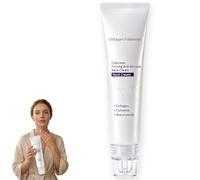 Collagen Fullerene Neck Cream with Upgraded 5-Ball Roller Applicator for Mature Crepey Skin, Targeted Solution for Visible Neck Lines and Firming Skincare, 50g(1pc)
