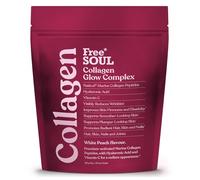 Collagen Glow Complex | Marine Collagen Powder with Hyaluronic Acid & Vitamin C | 100% Type I Collagen Supplements Powder for Hair, Skin & Nails | Scientifically Proven Collagen | Free Soul