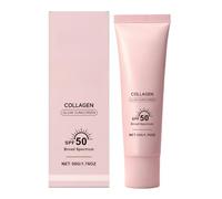 Collagen Glow Sunscreen SPF 50,Glow Dewy Lightweight Non-Greasy Sun Cream,No White Cast Moisturizing Sunscreen for All Skin Tones. (1Piece)