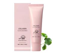 Collagen Glow Sunscreen SPF50,Anti-Aging No White Cast Face Sunscreen (1 PCS)