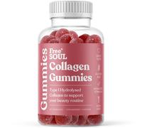 Collagen Gummies by Free Soul | High Strength Marine Collagen Supplement | Advanced Superior Type 1 Hydrolysed Collagen Peptides | Triple