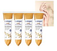 Collagen Hand Cream, Hand Cream for Dry Cracked Hands, Collagen Anti-Aging Hand Cream, Intensive Moisturizing Hand Lotion, Non-Greasy Fast Absorbing, Daily Hand Care for Women Men (4pcs)
