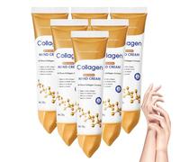 Collagen Hand Cream Skin Cracked Care - Replenish Skin Moisturizing Hand Care, Non-Greasy Fast Absorbing, Anti-Aging Hand Cream With Collagen For All Skin Types, Deep Hydration Skincare (6 PCS)
