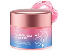 Collagen Jelly Cream, Contains Niacinamide and Freeze Dried Hydrolyzed Collagen, Elasticity, and Hydration, Reduce Fine Lines & Dullness, Pink collagen Jelly Gel Mask, Restores Barrier, Non-Greasy