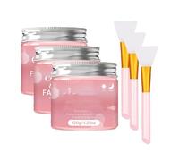Collagen Jelly Overnight Facial Peel Off Mask, Reduce Fine Lines & Dullness, Night Collagen Wrapping Mask, Deep Moisturizing and Exfoliating, Anti-aging Skin Care for All Skin (3PC)