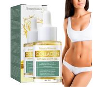 Collagen Lifting Body Oil, 30 ml BeautyWomen Collage-n Lifting Body Oil, Boost Firming Body Oil, Collagen Anti Wrinkle & Anti-Ageing Face Care Oil, Jojoba Oil for Neck, Cleavage, Upper Arms, Upper Arm