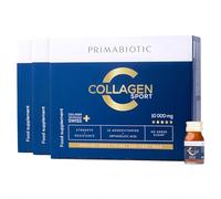 Collagen Liquid - Primabiotic Collagen Sport 10000 mg with Orthosilicic Acid | 90 Shots of 30 ml (2700 ml) | High-Protein Drink Supplement | 45 kcal per Serving | for Active People & Athletes