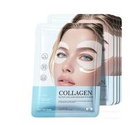 Collagen Lotion Eye Mask - Eye Pads Against Swollen Eyes and Dark Circles with Organic Collagen, Peptide Complex & Vitamin C (10 Pieces)