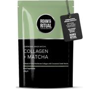 Collagen Matcha Powder | Hydrolysed Collagen Peptides with Ceremonial Grade Matcha | Plus Lion's Mane, Tremella & Biotin | Over 50% Protein per Serving | 160g UK Made Supplement by Roam & Ritual™