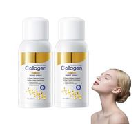 Collagen Moisturizing & Firming Spray, Anti-Aging Plumping Face and Body Spray, Deep Hydration, Fast Absorbing, for All Skin Types 100ml (2PCS)
