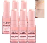 Collagen Multi Balm Stick, Anti Wrinkle Moisturizing Face Cream with Avocado Oil, Anti-Aging Firming Serum Stick for Face, Neck Eyes, Soothes Skin Deeply Nourishes Dry Skin (6Pcs)