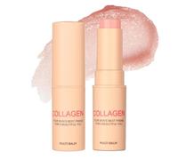 [Collagen Multi Balm Stick - Baby Pink Gloss, Hydrating & Shimmering Lip Balm] - [Long Lasting Colour Changing Lipstick for Dry Lips, Natural Nude Gloss for Women & Girls, Liner Set & Multipack]