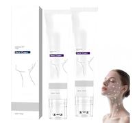 Collagen Neck Cream with Roller, Anti-Aging Firming Lifting Hydrating Cream, Reduce Wrinkles Fine Lines Skin, Tighten Double Chin for Youthful Neck (2pcs)