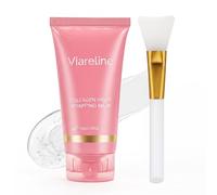 Collagen Night Wrapping Mask, Collagen Face Mask Overnight Peel-Off, Deep Moisture, Improves Skin Firmness, Plumper-Looking Skin & Skin Renewal, 75ml / 2.65 fl. Oz (Brush Included)