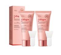 Collagen Night Wrapping Mask, Collagen Overnight Wrapping Peel Off Facial Mask Pack, Overnight Peel Off Hydrolyzed Facial Mask for Facials Professional Korean Skin Care (2Pc)
