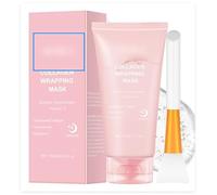Collagen Night Wrapping Mask, Collagen Overnight Wrapping Peel off Facial Mask, Skin Care-Deep Hydration Care, Reduces Wrinkle & Improves Skin Elasticity, 75ml / 2.53 fl. Oz (Brush Included)
