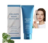Collagen Night Wrapping Mask, Collagen Peel Off Face Mask, Deep Moisture Sleeping Face Masks, Elasticity & Hydration Care Overnight Facial Masks For Women, Korean Anti Aging Skin Care (1)