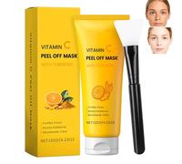 Collagen Night Wrapping Mask, Turmeric Overnight Peel Off Mask, Deep Hydrating Firming Gentle Skin Care, for All Skin Types, Overnight Wrapping Masks, 120G