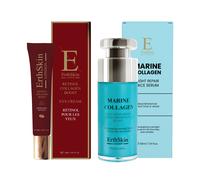 Collagen Overnight Revival: Marine Collagen Night Serum 30ml + Retinol Eye Cream 20ml Erth Skin London Natural One Size