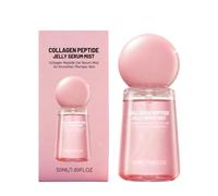 Collagen Peptide Gel Essence Spray, Pink Moisturizing Peptide Gel Essence Spray, creates hydrated, smooth, and radiant skin, leaving it glowing and reducing fine lines.