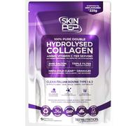 Collagen Peptides Powder 2000 Dalton Bioactive Vitamin C Enhanced Synthesis 225g | SkinPep Unflavoured Triple Filtered, Double Hydrolysed, Grass Fed Bovine Collagen Supplement for Women & Men