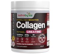 Collagen Powder with Creatine Monohydrate | Unflavoured | 405g | Made in UK