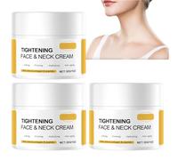 Collagen & Retinol Neck Firming Cream, Tightening, Lifting Anti-Aging Cream for Face, Neck, Décolleté with Hyaluronic Acid, Peptides, Sagging Skin, Wrinkle Reduction, Double Chin (3PCS)