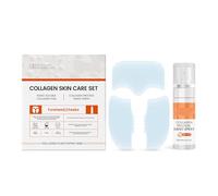 Collagen Skin Care Set, 5 PCS Bio Collagen Face Mask + 60ml Collagen Protein Nano Spray, Collagen Film & Mist Kit, Deeply Hydrate, Plump Skin, Reduce Wrinkles, Moisturiser for a Youthful Glow