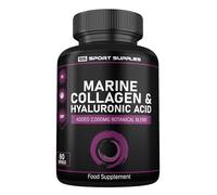 Collagen Supplements for Women-100% Marine Collagen Boosted with Hyaluronic Acid, Vitamin C, Niacinamide & 2,000mg Botanical Blend including Lions Mane, Ashwagandha, Maca and Psyllium Husk-60 Capsules