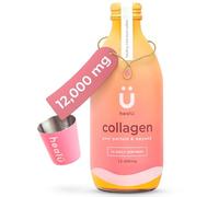 Collagen Supplements for Women 12000mg Dose with Vitamin C & Zinc, Collagen Glow Up, Bovine Liquid Hydrolysed Peptides for Skin Hair Nails, Higher Absorption Than Collagen Powder, Made in UK