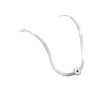 Collana con Ciondolo Fortunato in Argento Sterling 925, Catena a Strati in Oro, Girocollo, Collana malocchio per Uomo e Donna