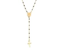 Collana con Croce minuscola in Argento Sterling 925 da Donna, Piccoli Pendenti, Catena portacavi a Maglie religiose Laterali, Delicata