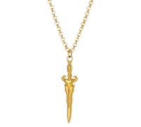 Collana con Spada con Colletto Gotico in Argento Sterling 925 per Uomo, Ciondolo Vintage Katana - Pugnale CZ Lucido da Donna, Maestro Halloween Natale