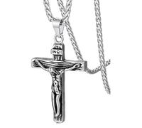 Collana con urna con Croce in Argento Sterling 925 per Donne e Uomini, collane con Doppia cremazione Che contengono Ceneri dei propri Cari, Ceneri, Uomini