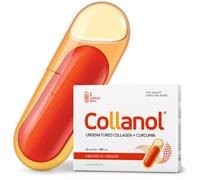 Collanol - The Revolution in Joint Health Care - Liquid Formula in a Double Capsule 3D Collagen + Micellar Extract of Turmeric Roots 1 Capsule/Day. L