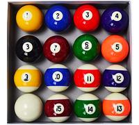Collapsar Deluxe 2-1/4" Billiard Pool Balls Marble-Swirl Style Billiards Ball Complete 16 Ball Set (Several Style Available) (Deluxe Set)