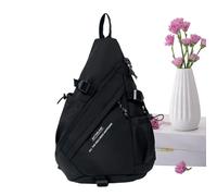Collapse Bag - Large Capacity Day Bag for School Trips | Sporty Shoulder Bag | Fashion Casual Shoulder Chest Size, Black, Se référer au descriptif, Refer to description