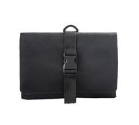 Collapse Hanging Toiletry Bag with Detachable Pouch, Travel Toiletry Bags for Men,Waterproof Makeup Bag (Black)