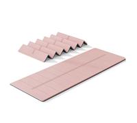 Collapse Yoga Mat Multi-Purpose Extra Thick Thermoplastic Elastomers Exercise Mats and Non-Slip Gymnastics Training Pilates for Gym Home Men Women Indoor Outdoor(Pink)