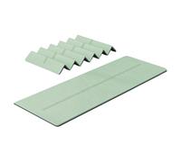 Collapse Yoga Mat Multi-Purpose Extra Thick Thermoplastic Elastomers Exercise Mats and Non-Slip Gymnastics Training Pilates for Gym Home Men Women Indoor Outdoor(Green)