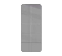 Collapse Yoga Mat Multi-Purpose Non-Slip Thermoplastic Elastomers Gymnastics Mats for Pilates Alignment Guides Gym Home Stretching Aerobics Men Women Indoor Outdoor(Gray,183x80x0.8cm)