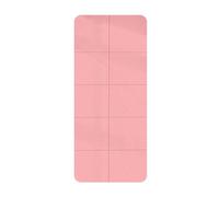 Collapse Yoga Mat Multi-Purpose Non-Slip Thermoplastic Elastomers Gymnastics Mats for Pilates Alignment Guides Gym Home Stretching Aerobics Men Women Indoor Outdoor(Pink,183x80x0.6cm)
