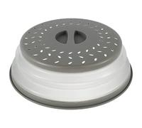 Collapsiable Microwave Plate Cover - 10.5 inch Microwave Ventilated Covers - Ideal for Cooking - Microwave Splatter Guard Colander Strainer - BPA Free - Dishwasher Safe