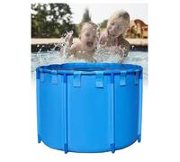 Collapsible Above Ground Fish Pond, Outdoor Aquarium Holding Tank with Bracket for Koi and Goldfish