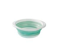 Collapsible Bowl, Washing Up Bowl, Easy to Clean, Retractable Portable Thickened Travel Washbasin Wash Foam Foot Travel Outdoor Car Laundry Washing Basin, Green, Big