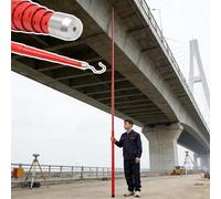 Collapsible Bridge Height Measuring Rod for Vertical and Horizontal Distance Surveying