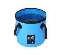 Collapsible Bucket 12L/20L Large Capacity, Folding Camping Water Bucket with Reinforced Handles, Leakproof Portable Wash Basin for Hiking, Fishing, Gardening & Car Washing (Blue, 12, litres)