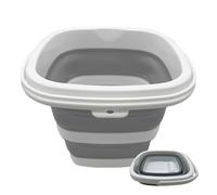 Collapsible Bucket - 5 L, Collapsible, Space-Saving Design, Portable Mop Bucket, Easy Storage Handle, Lightweight Silicone Household Tool | Versatile Cleaning Bucket for Living