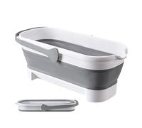 Collapsible Bucket With Handle, Large Capacity Folding Bucket, Portable Rectangular Mop Bucket, Foldable Water Bucket For Car Washing, Garden, Fishing, House Cleaning